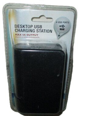 Craig CC3309 USB Desktop Charging Station with 4 USB Ports in Black